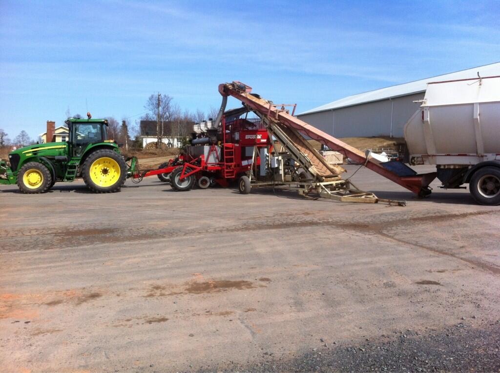 Loading Seed Potatoes for Planting